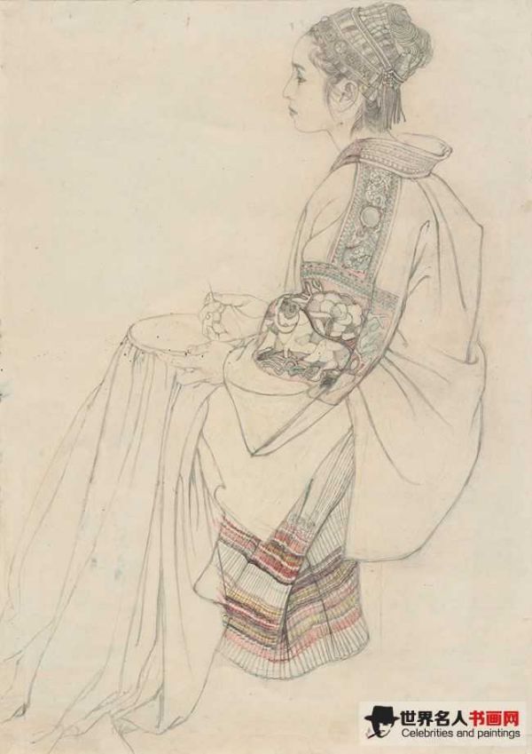 何家英作品《人物其一》