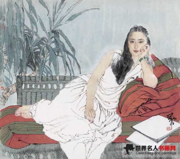 何家英作品《人物》
