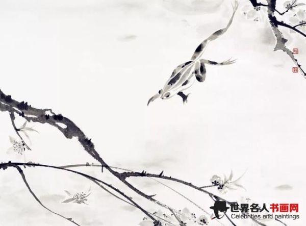 周午生工笔花鸟画作品《春江水暖》