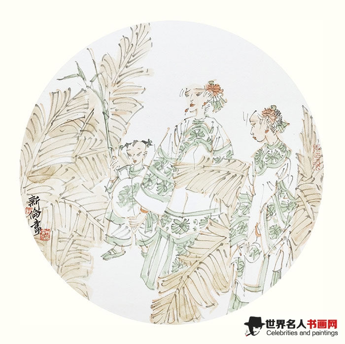 王新伦人物画作品之一--62CM×62CM.jpg