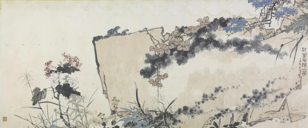 潘天寿还有巨幅《记写雁荡山花》传世吗？
