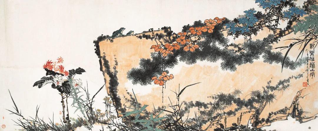 潘天寿还有巨幅《记写雁荡山花》传世吗？